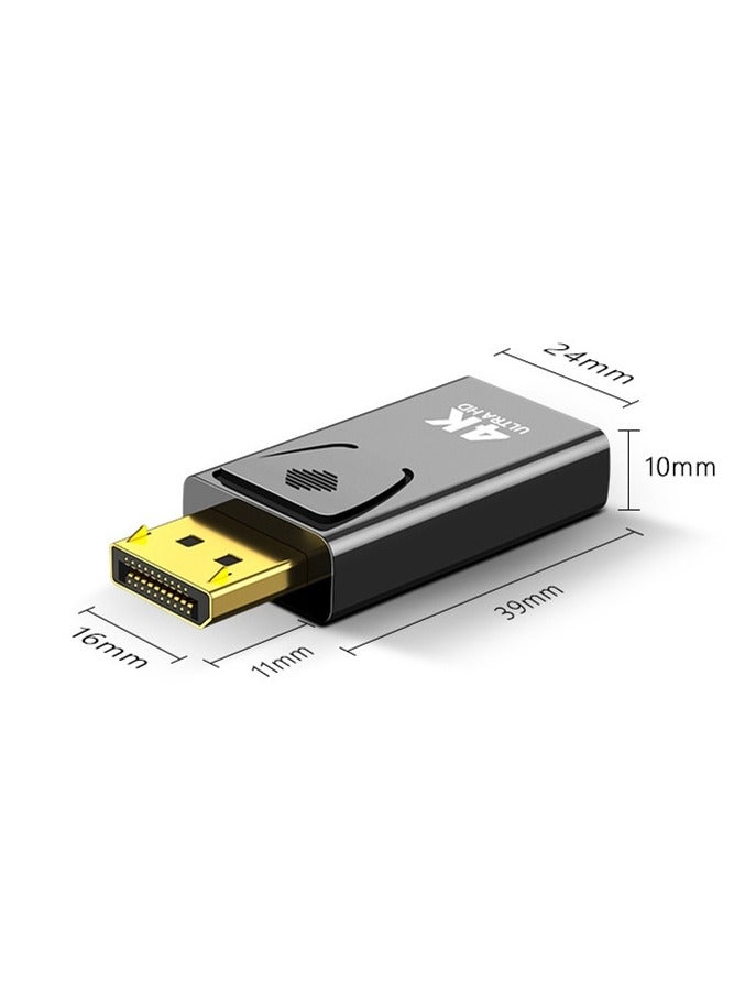 DP to HDMI 4K Adapter – DisplayPort to HDMI Converter for PC/Laptop to Monitor, TV, Projector – 4K@60Hz UHD Video & Audio, Plug and Play, Dual Mode Display, Compatible with Windows/Linux/macOS  - Image 2