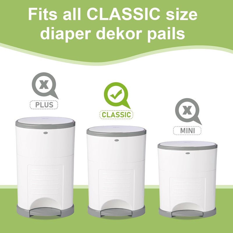 USBOO Refills Compatible with Dekor CLASSIC Diaper Pail Refills  4 Pack  Disposable Diaper Pail Refill  Extra Thickness  Quick  Easy to Replace  Cherry Blossom Scented  Holds up to 2000 Diapers - Image 3