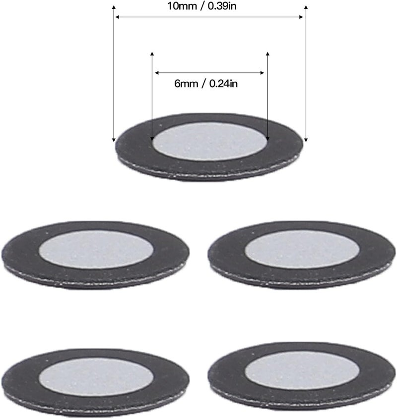 150PCS 3D Scanner Reflective Point Magnetic Targets with Black Attach Marker for 3D Scanning Reference for Accurate Data Collection 6mm ID 10mm OD - Image 2