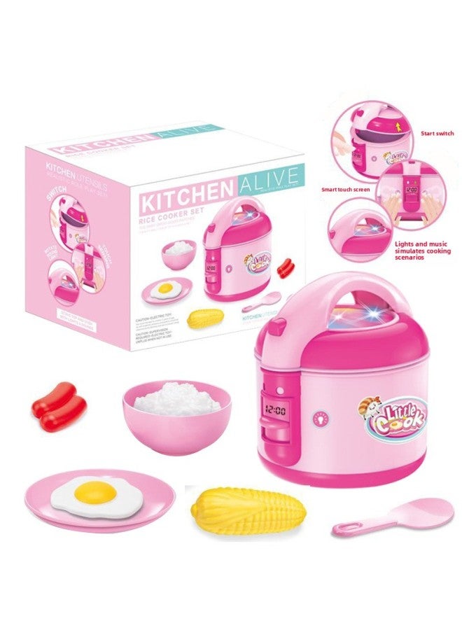 محاكاة الأجهزة المنزلية الأولاد والبنات الأطفال يلعبون منزل ألعاب تعليمية المطبخ عصارة الأرز طباخ الإفطار آلة الشواء فرن اللون: فرن الشواء الذكي - Image 3