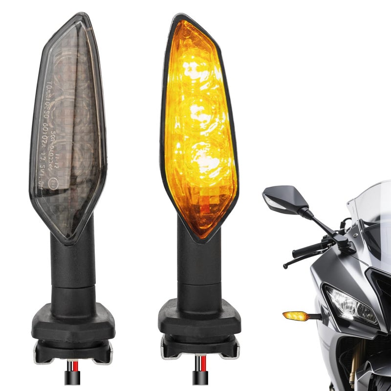 أضواء مؤشر إشارة الانعطاف LED متوافقة مع كاواساكي نينجا 300 400 650 H2 ZX25R ZX6R ZX10R Z400 Z900 Z1000