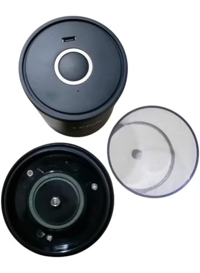 Denx مطحنة قهوة كهربائية محمولة DX4202، قابلة للشحن عبر USB-C، نظام طحن سيراميك بقوة 13 واط، سعة 200 مل، تشغيل بزر واحد، مطحنة سفر مدمجة للاستخدام في المنزل والمكتب والخارج - Image 3