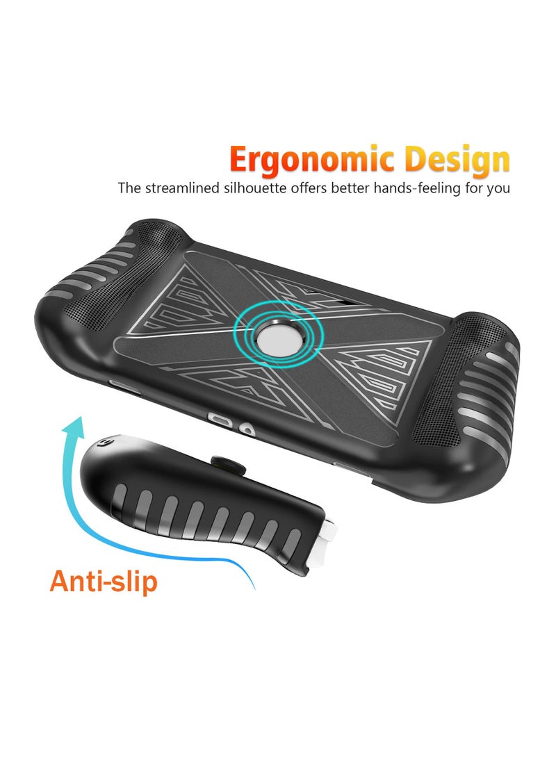 Silicone Protective Case and Screen Film for Logitech G Cloud Gaming Handheld - Perfect Fit Accessories (Black) - Includes 1 Film Protector - Image 3