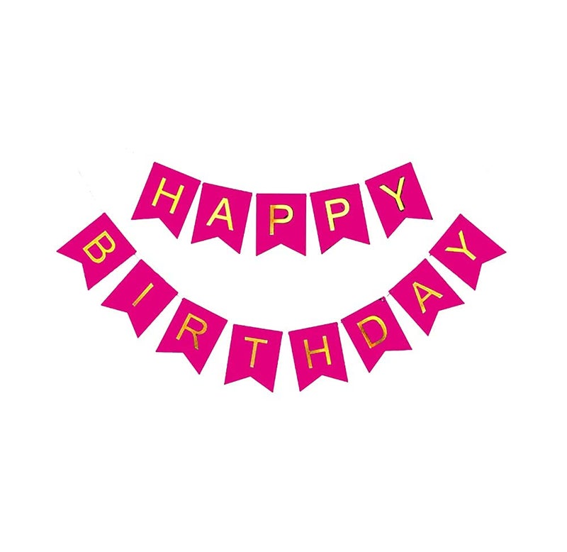 HEMITO 2 pcs Combo Pink Happy Birthday 1 Pcs, 9 Meter Long Led Light 1 Pc Birthday Decorations Kit - Image 3