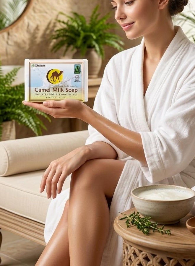 PUREFORM Nourishing and Smoothing Anti-Cellulite Camel Milk Soap - 160 gm - Image 5