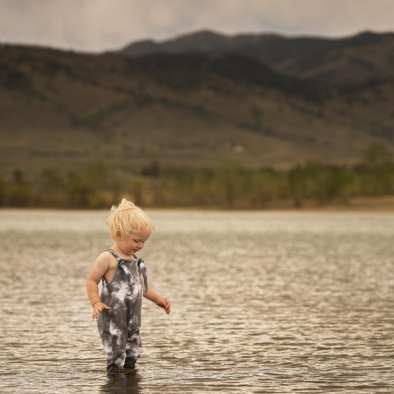 Antebies Gray Tie Dye Overalls  - Image 5