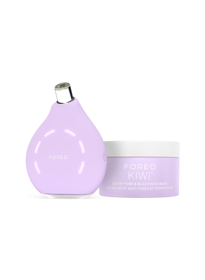 FOREO Smooth Resurface KIWI derma Microdermabrasion Machine Black Head Remover for Face KIWI Active Pore Blackhead Mask 100g Blackhead Extractor No Pore Strips Suction Blackhead Remover - Image 3