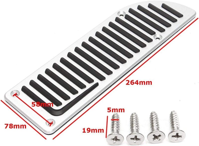 QASULER Car Aluminum Footrest Pedal Pad for Volvo - Image 2