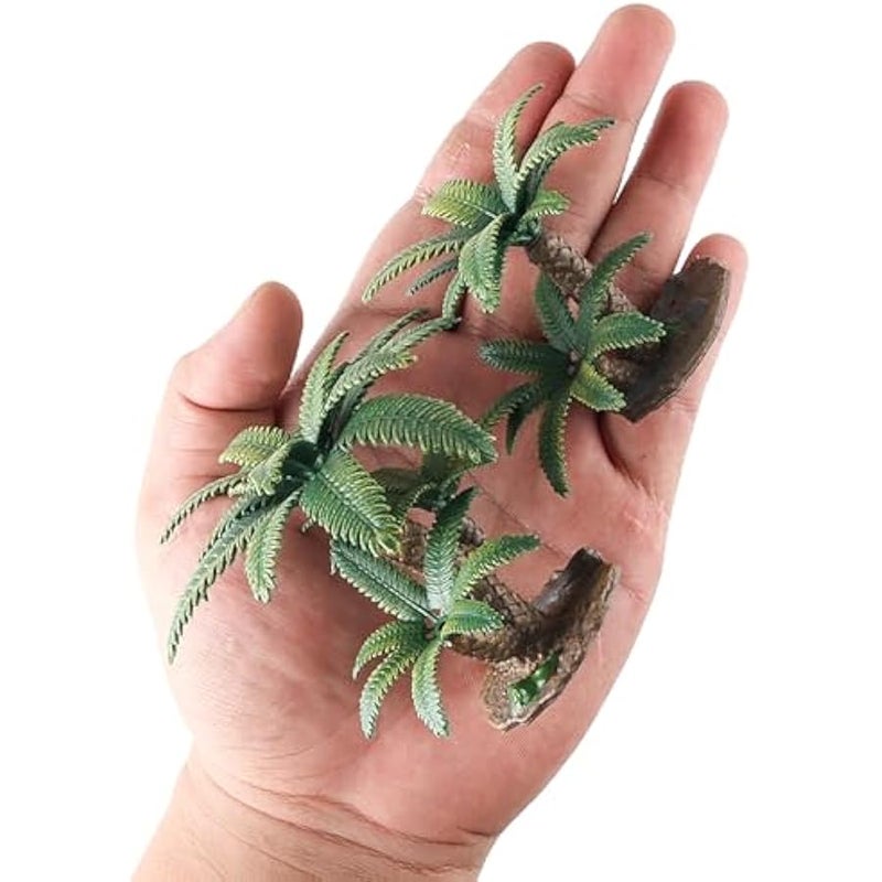 Desert Diorama Supplies with Cactus Kit and Model Palm Tree, Artificial Greenery Plant Cacti Decoration, Desert Diorama Project Sandbox Cake Topper Landscape Scene - Image 4