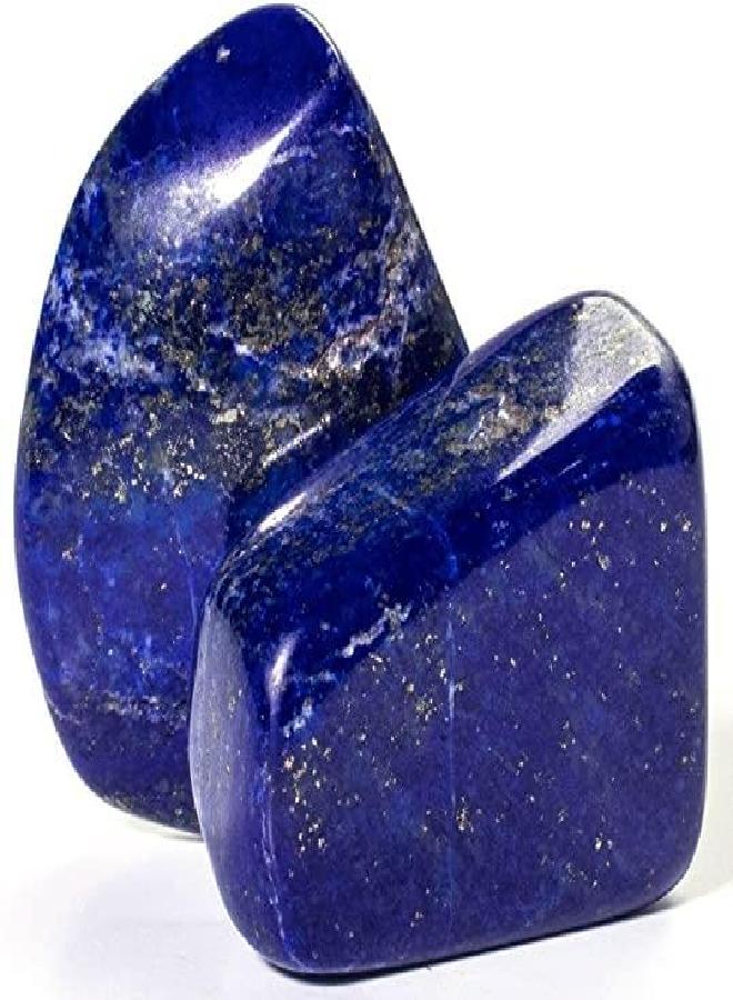Kalifano KALIFANO Tumbled Lapis Lazuli Bundle - AAA+ Jewelry Grade Reiki Crystal Used for Calming Anxiety - Piedras Caidas for Wicca/Healing - Information Card Included (Family Owned)  - Image 5