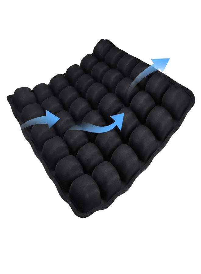 HUNKING Inflatable Seat Cushion,Upgrade Travel Cushion for Airplane Without Air Pump,Pressure Relief Seat Cushion,Coccyx Tailbone Pain Relief,Cushion for Long Applicable to Various Scenarios - Image 1