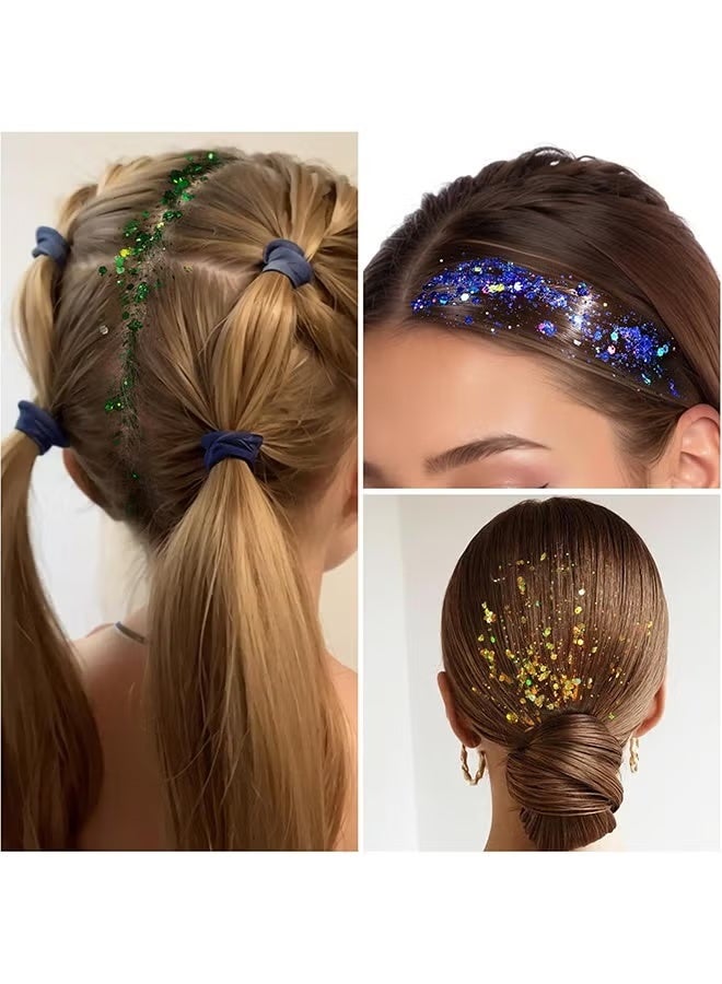 JUE-FISH Body Glitter Face Glitter Makeup Festival Glitter Gel, 12 Colors Face and Body Glitter Gel, Hair Glitter Gel, Glitter Gel Makeup, Glitter for Face and Hair - Image 3