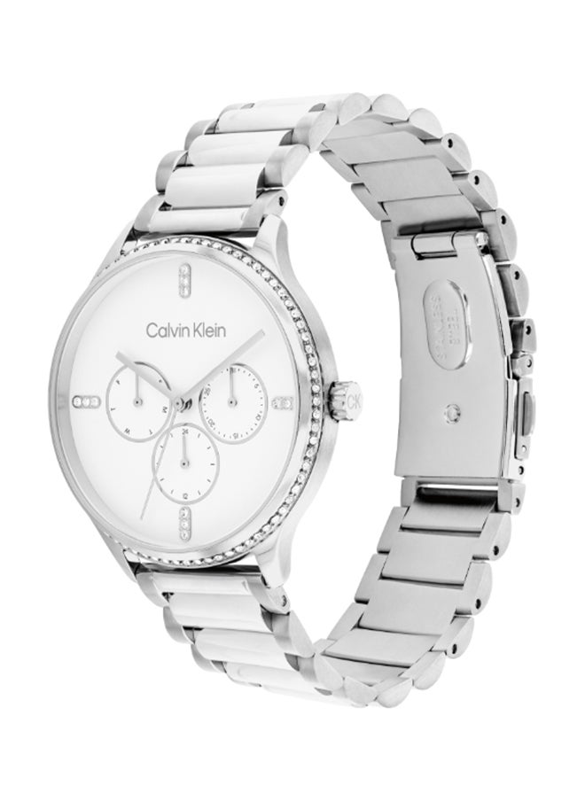 CALVIN KLEIN - Women's Analog Round Shape Stainless Steel Wrist Watch 25200373 - 38 Mm - Image 1