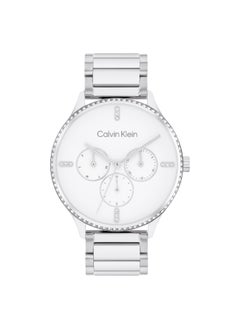 CALVIN KLEIN Women's Analog Round Shape Stainless Steel Wrist Watch 25200373 - 38 Mm  - Image 3