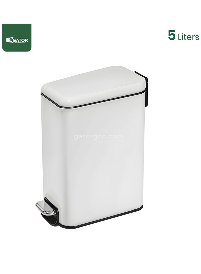 EKO EKO Stainless Steel Heavy Duty Brushed Fingerprint Proof  5L White - Image 1