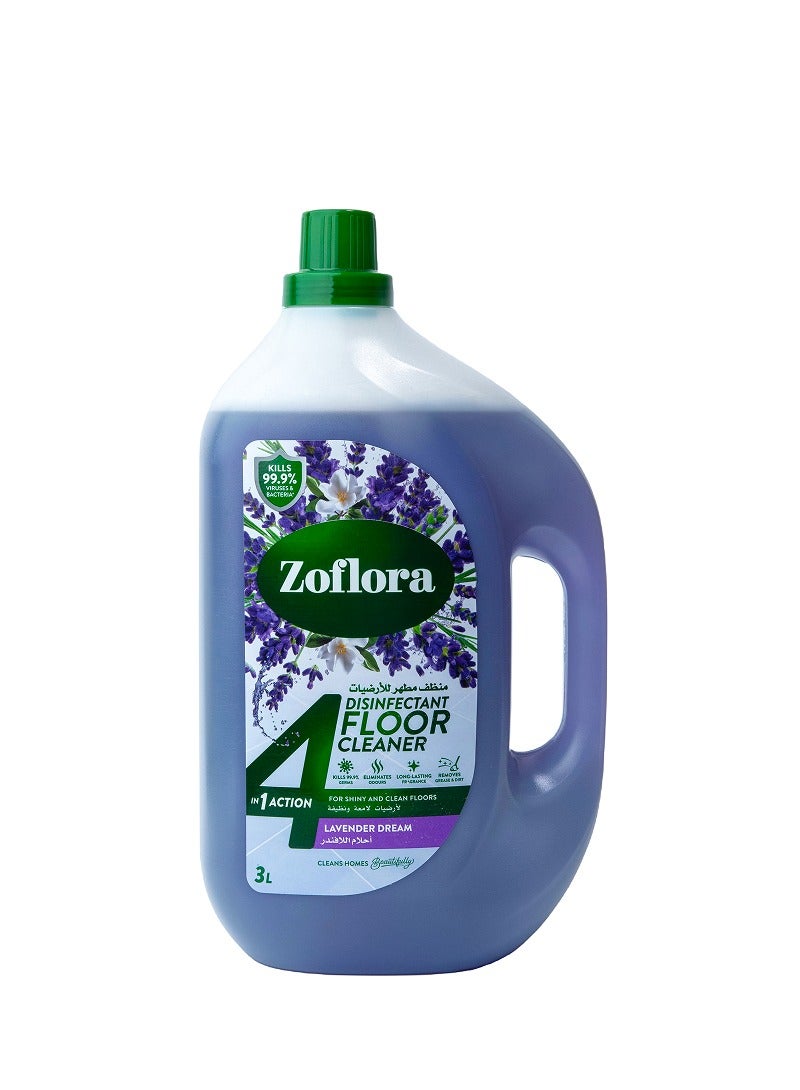 زوفلورا منظف ومطهر للأرضيات برائحة اللافندر 3لتر - Image 1