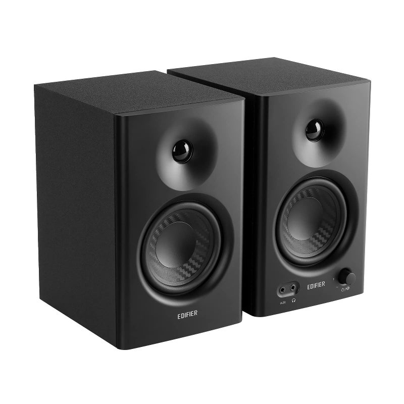 Edifier MR4 Powered Studio Monitor Speakers, 4" Active Near-Field Reference Speaker - Black (Pair) - Image 3