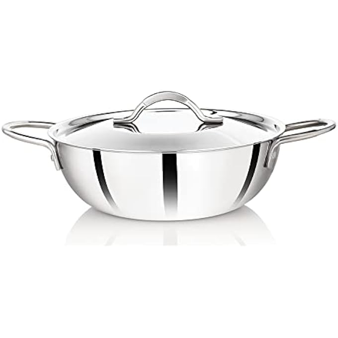 3Ply Clad Stainless Steel Kadai 30 Cm
