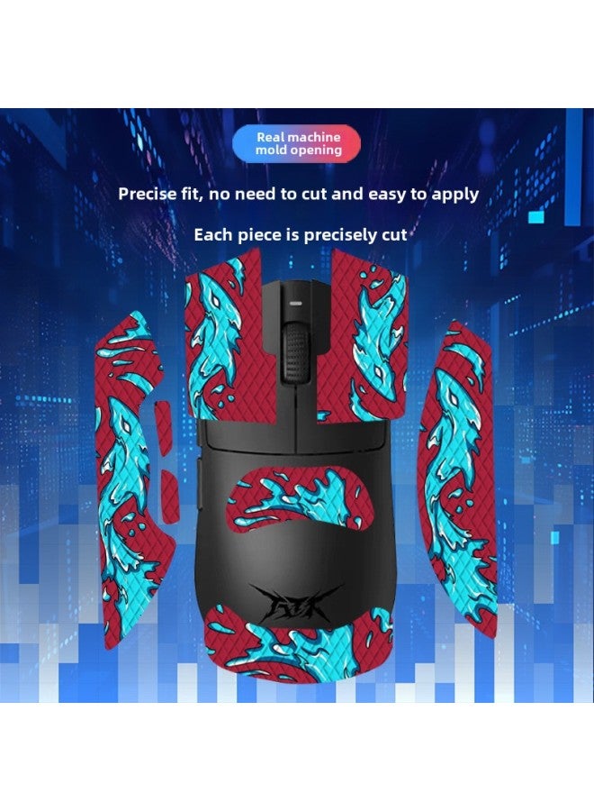 Suitable For ATK Hot Empty X1 PRO/PROMAX Mouse Anti-Slip Sticker Ultra Full Bag With Back Sticker Sweat Lizard Skin-Color:ATK Fierce Empty X1-SY-040 Team Printing/Black Diamond-Full Package  - Image 3