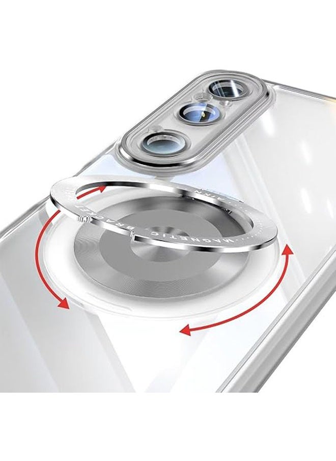 Sony Xperia 1 VI Phone Case with Stand, Camera Protection, Transparent Thin and Light TPU Hard Shell Phone Case for Sony Xperia 1 VI