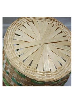 Brain Giggles BrainGiggles Rattan Ear Bunny Basket Storage Empty Basket with Handles Storage Organizer Eggs Hunt Party Favors for Kids  - Image 3