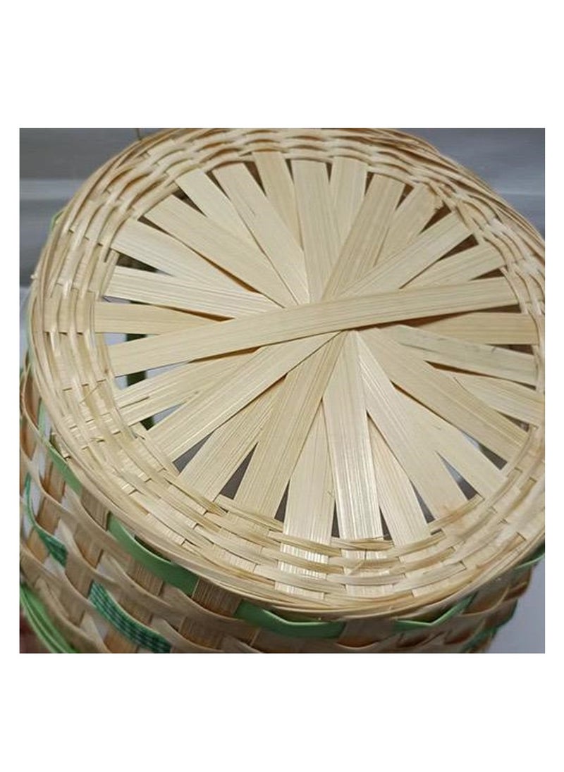 Brain Giggles BrainGiggles Rattan Ear Bunny Basket Storage Empty Basket with Handles Storage Organizer Eggs Hunt Party Favors for Kids  - Image 3