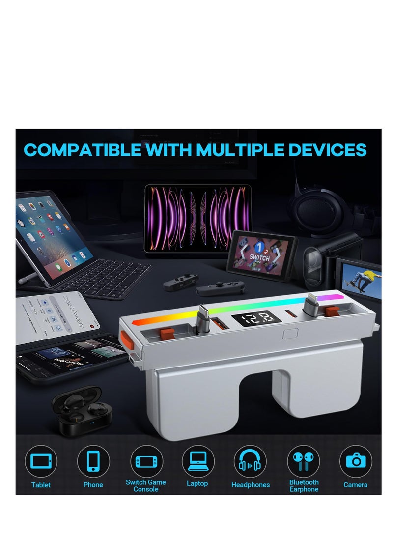 SYOSI Tesla USB Hub for  Model 3 Highland,  2024 Accessories 65W Super Fast Charging Hub for Center Console with Cigarette Lighter Connecting, Docking Station Adapter Accessories, Gifts for Tesla Owners - Image 2