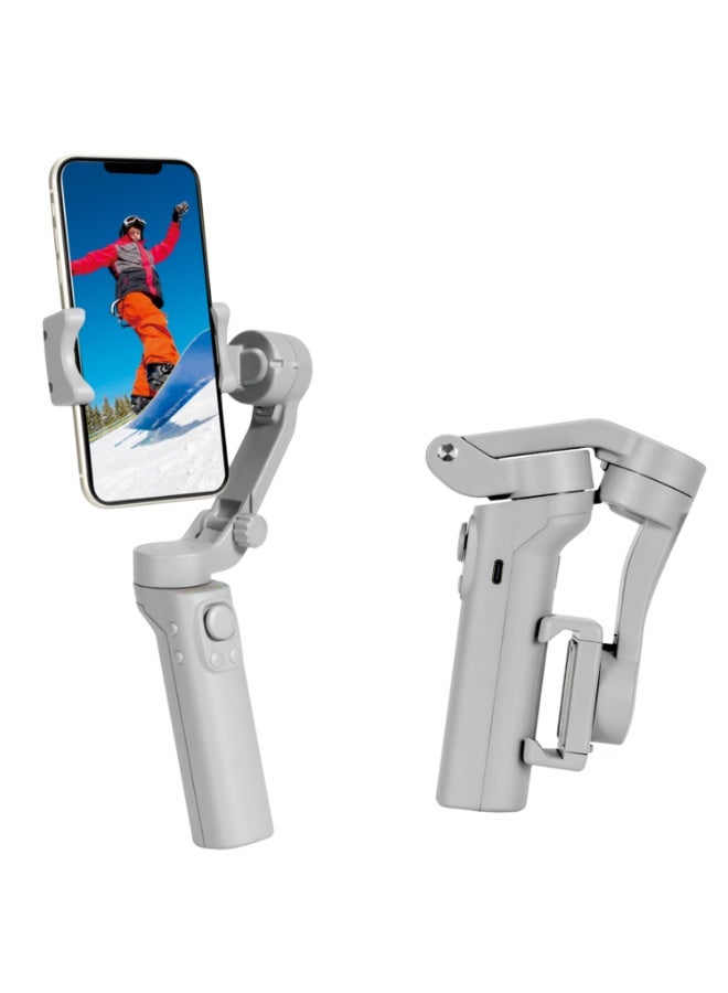 Foldable 3-Axis Gimbal Stabilizer with AI Face Tracking, Zoom Control & Multiple Shooting Angles – Smartphone Camera Stabilizer for Smooth Video & Photography - Image 1