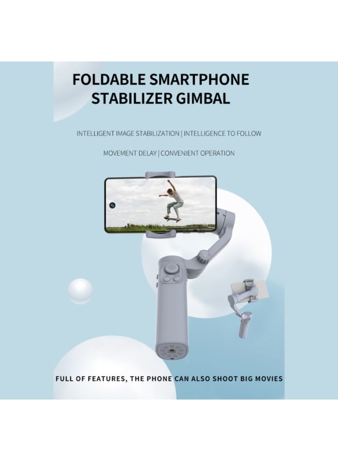 Foldable 3-Axis Gimbal Stabilizer with AI Face Tracking, Zoom Control & Multiple Shooting Angles – Smartphone Camera Stabilizer for Smooth Video & Photography - Image 4