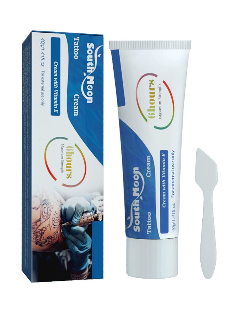 SOUTH MOON - Tattoo Numbing Cream, 6-8 Hours Painless Numbing Cream for Tattoos Extra Strength, Long Lasting Painless Tattoo Numbing Cream for Tattoo, Waxing, Microneedling (1.41Oz) - Image 1