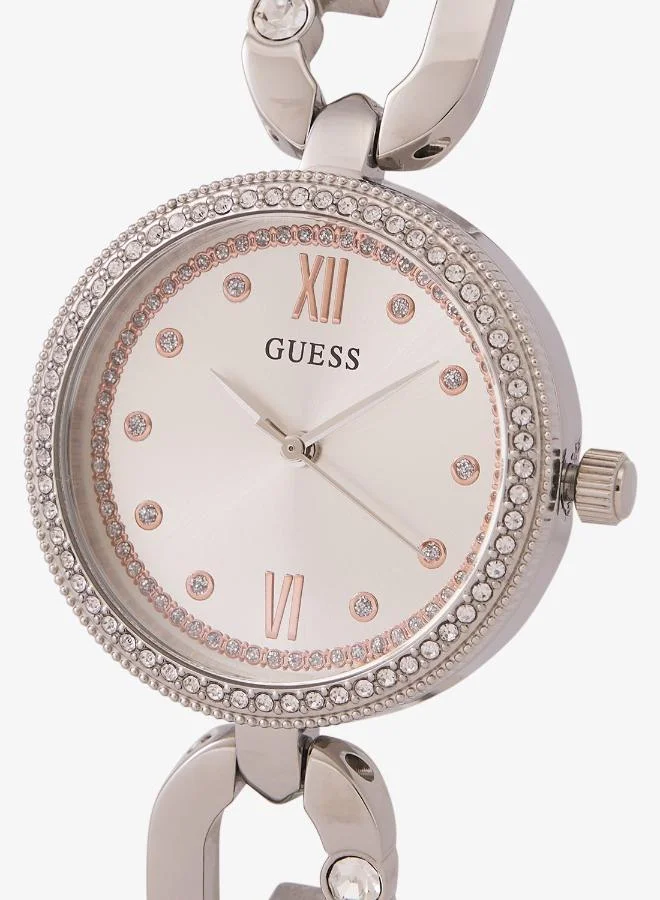 GUESS  EMPOWER Recycled Steel 30 mm Analog Watch for Women | Best Price UAE