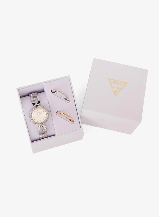 GUESS  EMPOWER Recycled Steel 30 mm Analog Watch for Women | Best Price UAE