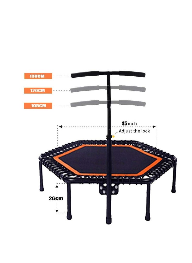 Cool Baby COOLBABY 45-Inch Trampoline Gym Hexagonal For Adult Safety Bungee Indoor Fitness  - Image 2
