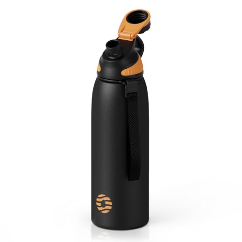 Fjbottle Insulated Stainless Steel Water Bottle 32 Oz Leakproof Water Bottles Ice Reusable Tumbler Double Wall Vacuum Jug Lightweight Durable for Traveling Sports Workout 32oz - Image 1