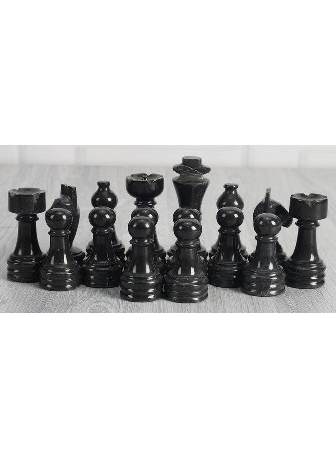 RADICALn Marble Chess Pieces Black & Marinara 3.5 Inch King Figures Handmade 32 Chess Figures Suitable For 1620 Inch Chess Game Board Games - Image 3