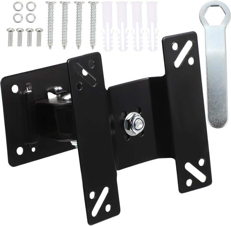 Rotatable Monitor Stand and Tv Wall Mount Bracket with 360° Metal Pivot Swivel for 14-27 Inch LCD Screens, Adjustable Display Mount for Home and Office Use - Image 1