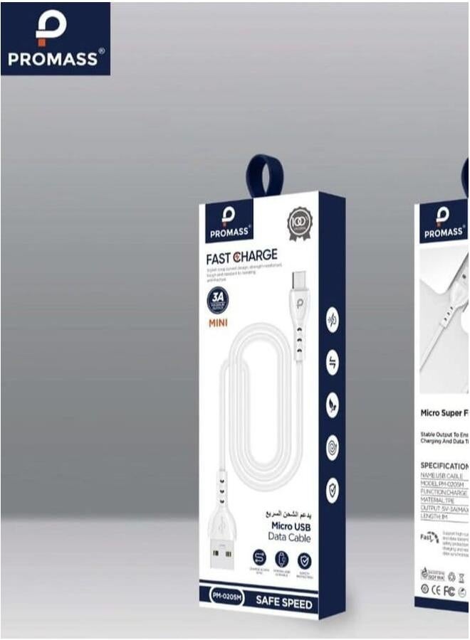 PROMASS Rebel Micro USB charging cable 1 meter long supports 3A fast charging - Image 1