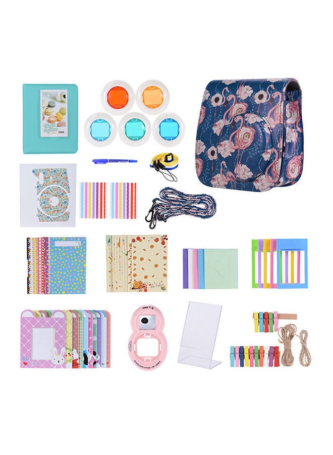 NIBEMINENT 14-In-1 Accessories For Fujifilm Instax Mini Camera Kit Multicolour