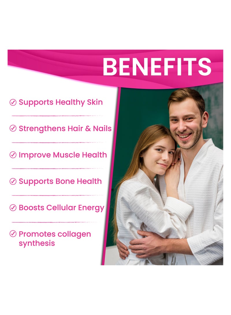 Bloomcell Super Collagen (Hydrolyzed Bovine Collagen Peptides Type I & III ) + Vitamin C- 252Tablets - Image 3