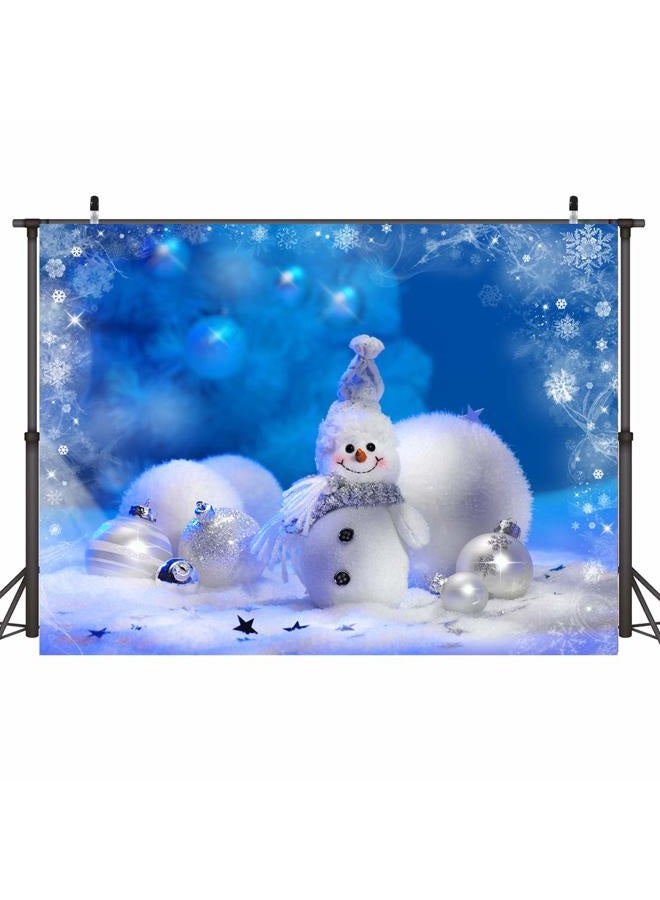 LTLYH 7x5ft Christmas Photography Backdrop Christmas Winter Snow Scenery Snowman Backdrops Christmas Eve Home Party Decoration Photo Booth Studio Prop 074 - Image 3