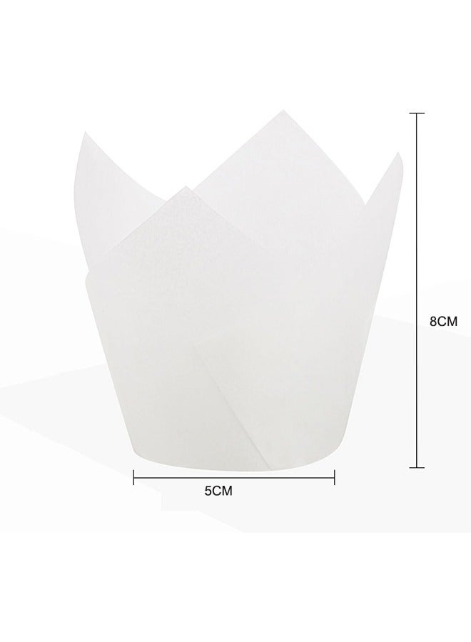 150 Piece Baking Cups, Cupcake Liners Muffin Liners for Wedding, Birthday, Baby Shower Parties, White - Image 2