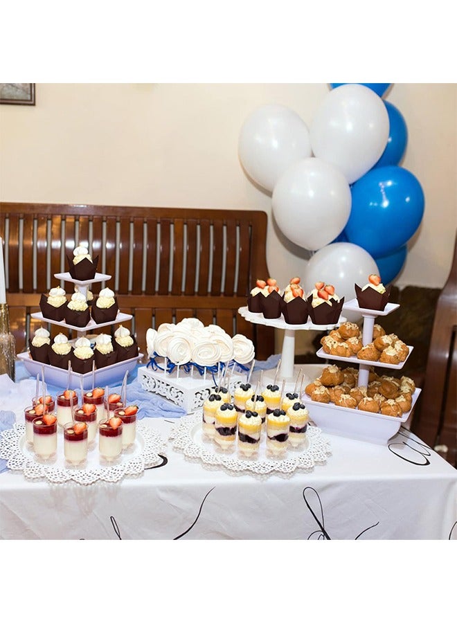 150 Piece Baking Cups, Cupcake Liners Muffin Liners for Wedding, Birthday, Baby Shower Parties, White - Image 5