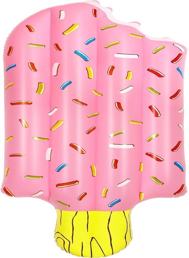 NYRWANA Ice Cream Floating Row PVC Material Inflatable Floating Row for Swimming Pools (Pink) - Image 1
