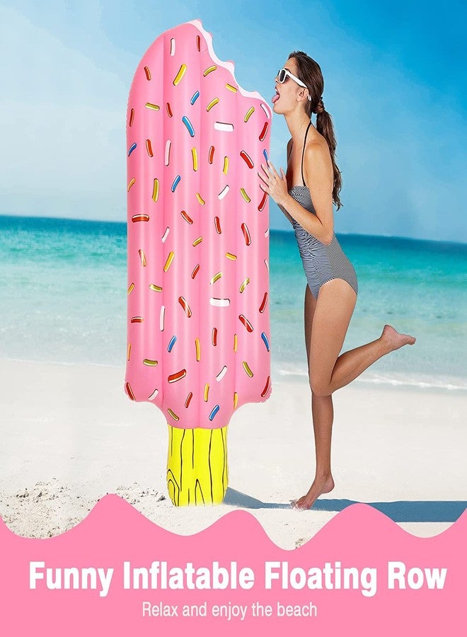 NYRWANA Ice Cream Floating Row PVC Material Inflatable Floating Row for Swimming Pools (Pink) - Image 4
