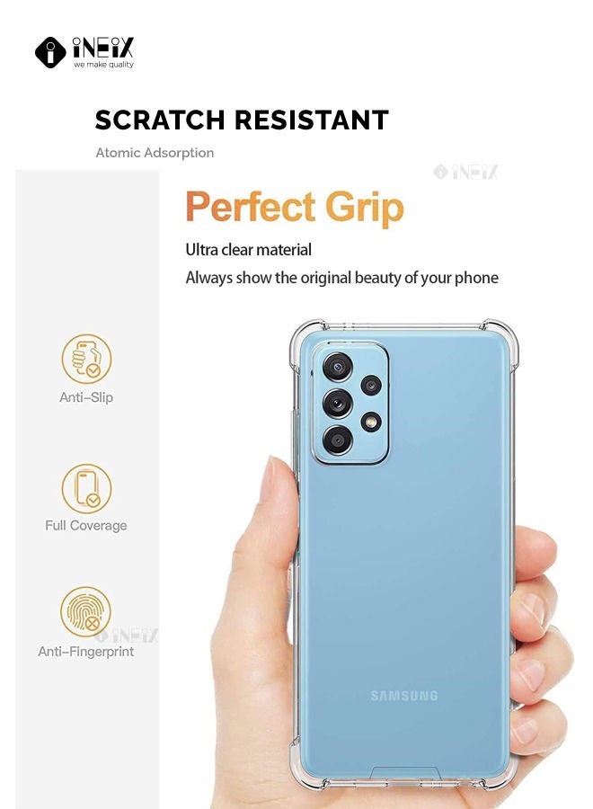 إينيكس غطاء حماية خلفي مقاوم للصدمات بحماية عالية لهاتف سامسونج جلاكسي A52 4G/5G شفاف - Image 3