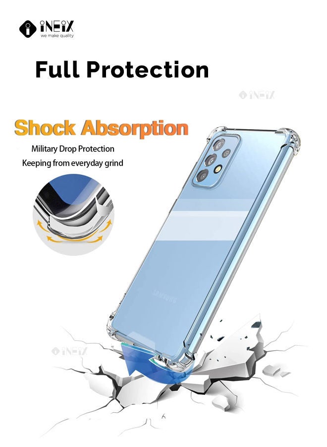 إينيكس غطاء حماية خلفي مقاوم للصدمات بحماية عالية لهاتف سامسونج جلاكسي A52 4G/5G شفاف - Image 4