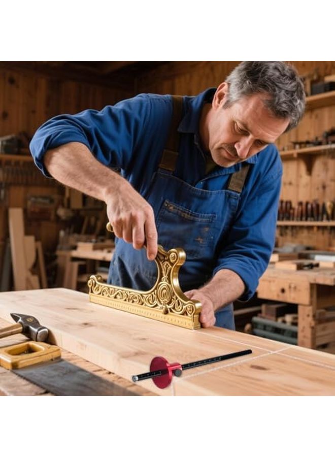 Adjustable Woodworking Marking Gauge Aluminum Alloy Guide Precision Layout Tool for Cabinets Furniture - Image 4