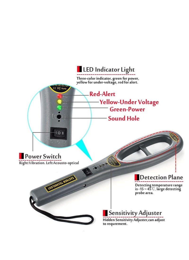 Generic Portable Hand Held Metal Detector, High Sensitivity Metal Finder Scanner, Suitable for Security Inspection, Metal Object, Detecting Electronic Product  - Image 2