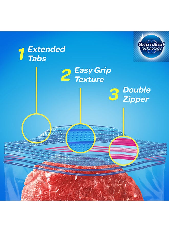 Ziploc Freezer Storage Bags 38 Pieces Pack of 3  - Image 4