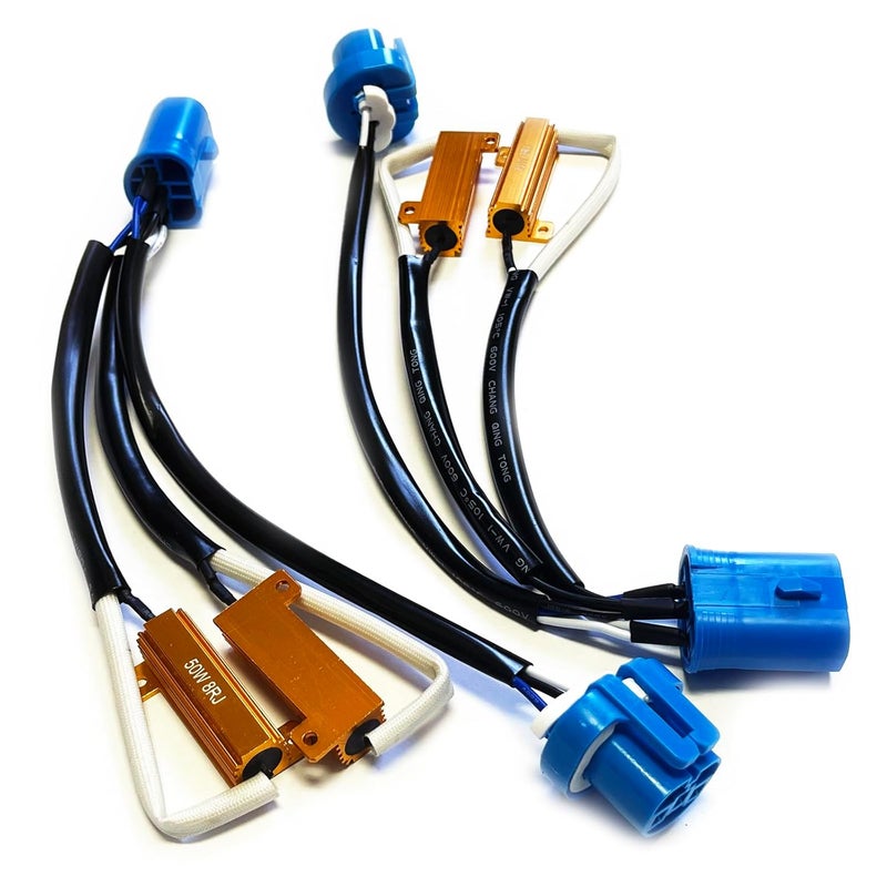 Onex HB5 9007 LED Load Resistor Kit 50W 8ohm Headlight Bulb Relay Harness Adapter Anti Flicker Error Decoder Warning Canceller - Image 2
